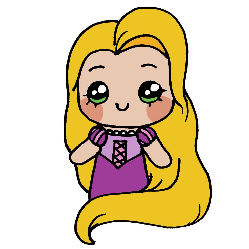 rapunzel-kawaii - Dibujando con Vani