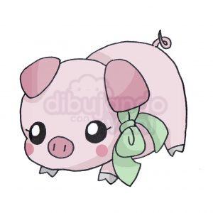 cerdo kawaii