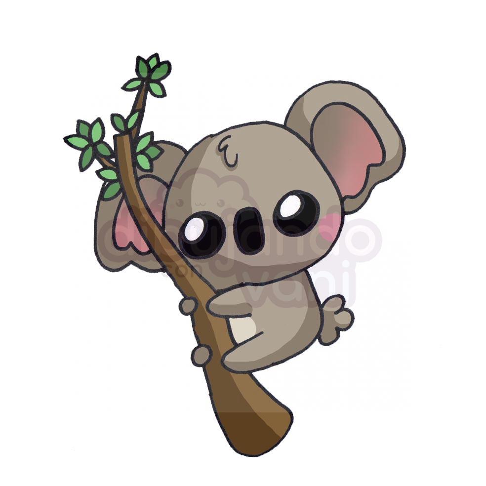 koala  kawaii  Dibujando con Vani  koala  kawaii  Dibujando con Vani