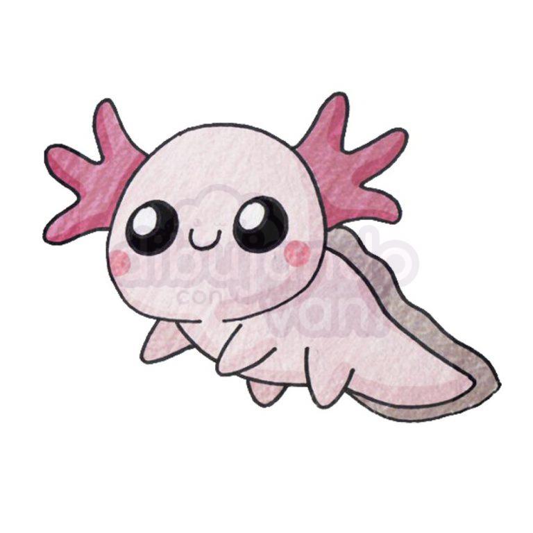 axolote-kawaii | Dibujando con Vani