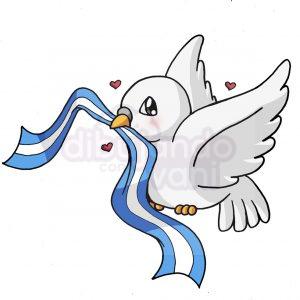 paloma de la libertad kawaii