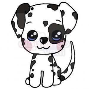 perro dalmata kawaii