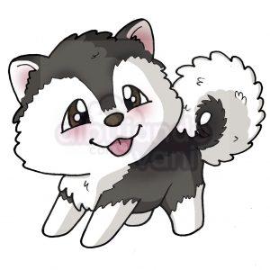 perro alaska kawaii
