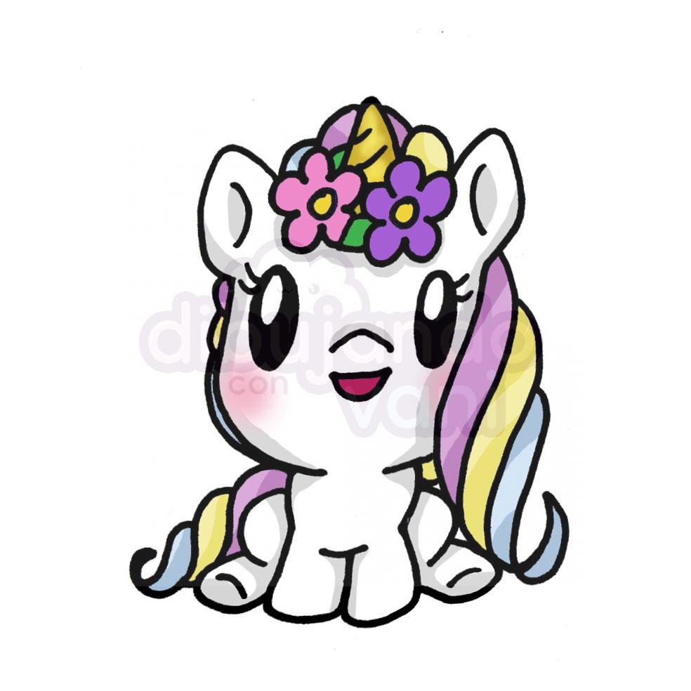 unicornio-chico-kawaii - Dibujando con Vani