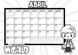 abril toca boca 2025 para imprimir