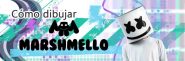 Como dibujar a Marshmello kawaii