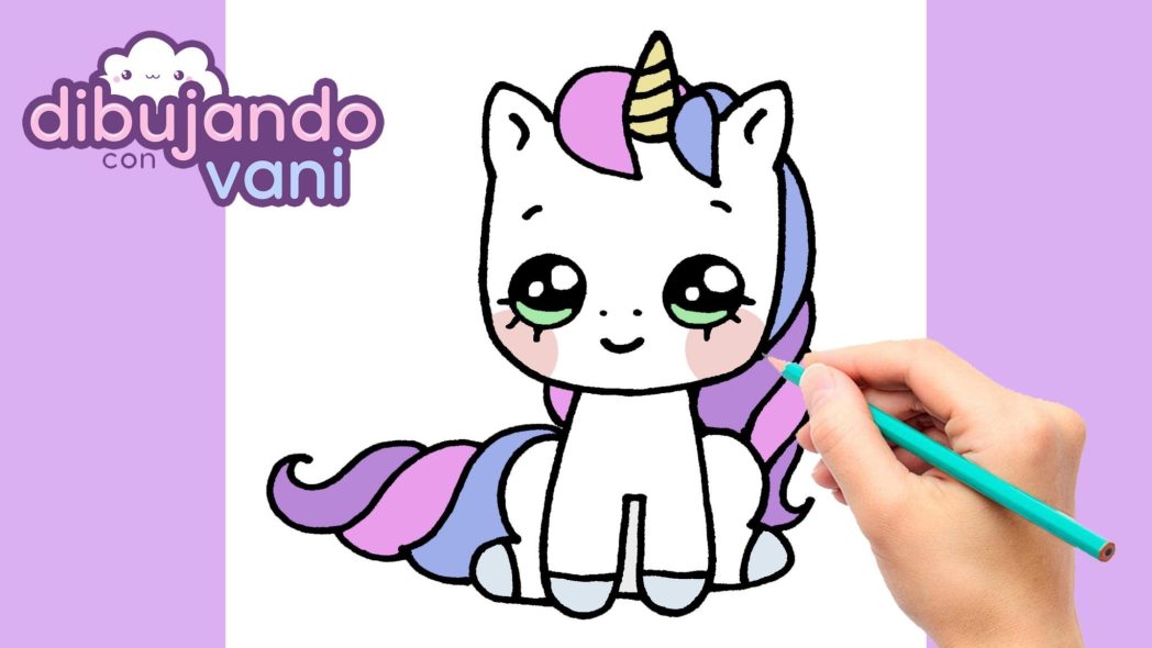 Como dibujar unicornio kawaii