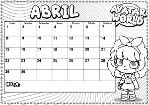 abril 2024 para imprimir