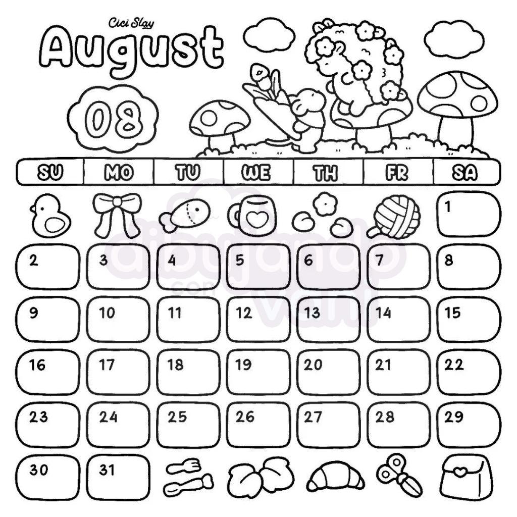 calendario agosto para imprimir 2026