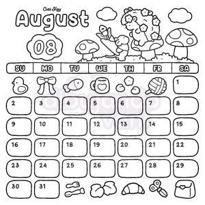 calendario agosto para imprimir 2026