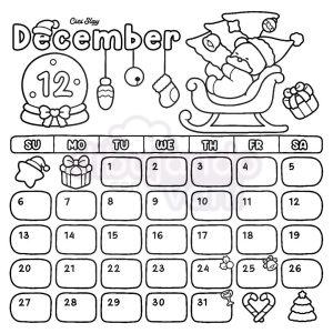 calendario diciembre para imprimir 2026