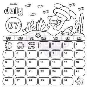 calendario julio para imprimir 2026