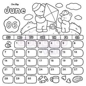 calendario junio para imprimir 2026