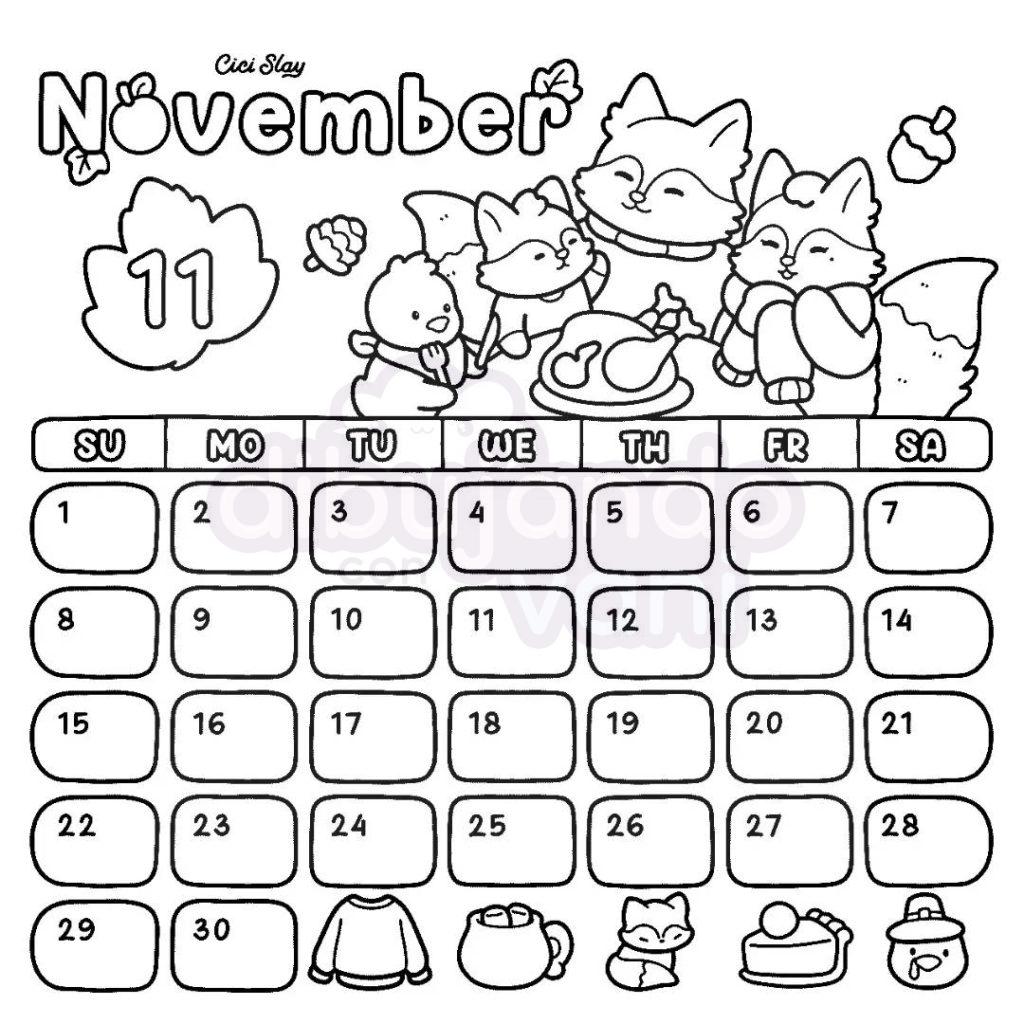 calendario noviembre para imprimir 2026