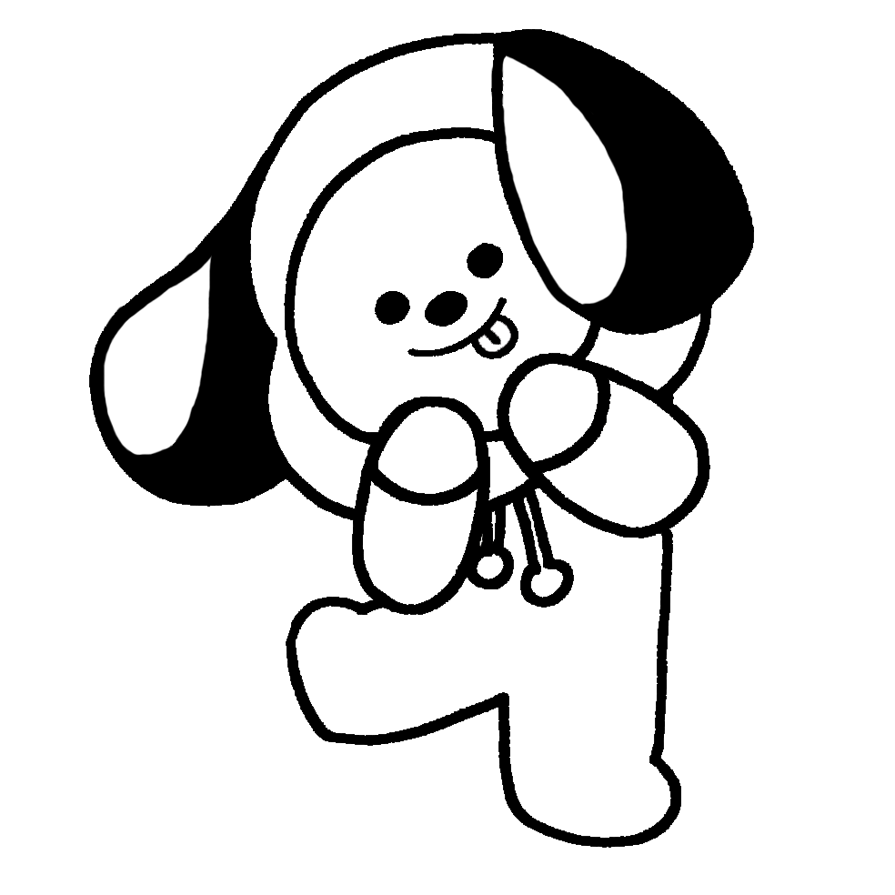 Download chimmy-bt21-colorear.png - Dibujando con Vani