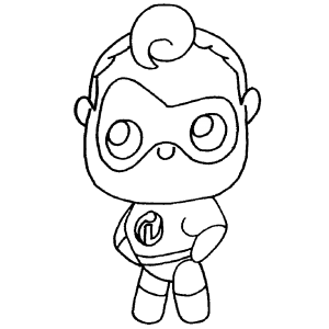 mr increible para colorear