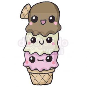 helado kawaii