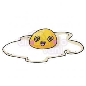 huevo frito kawaii