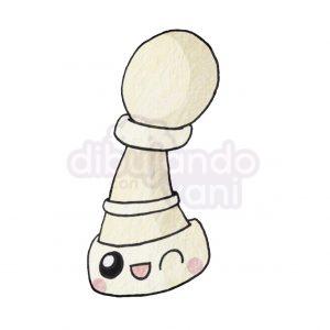 peon de ajedrez kawaii