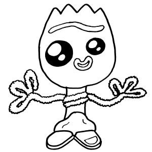 forky para colorear