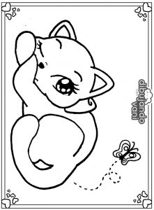 gato chibi para imprimir