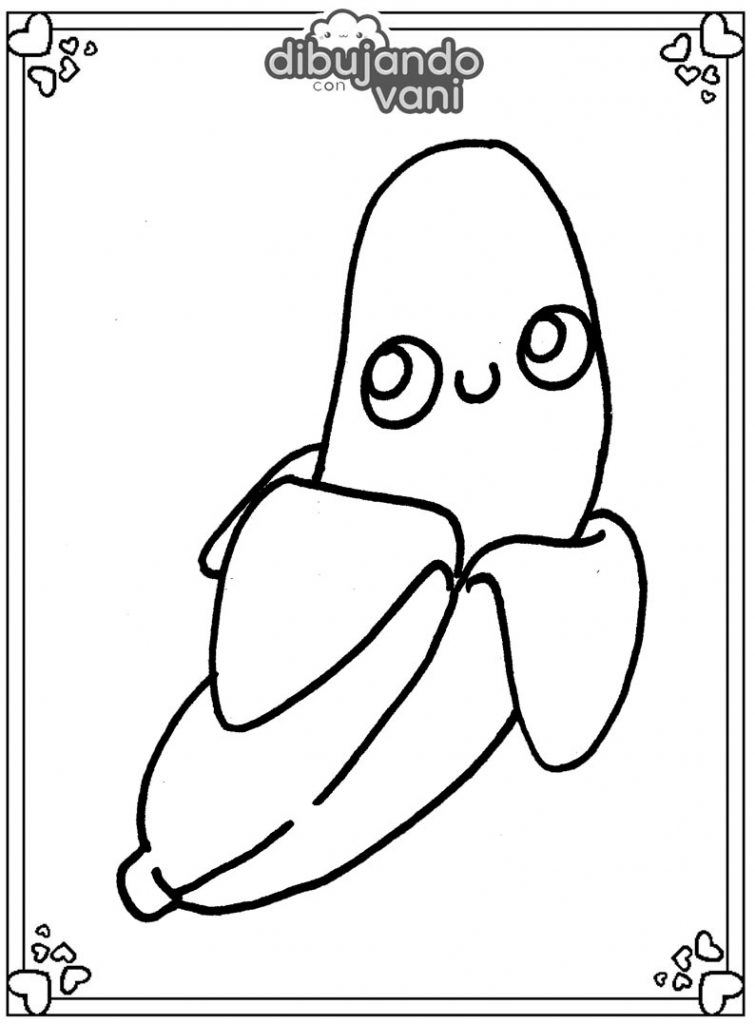 dibujo de un platano para imprimir platano para imprimir