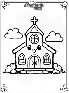 iglesia para imprimir