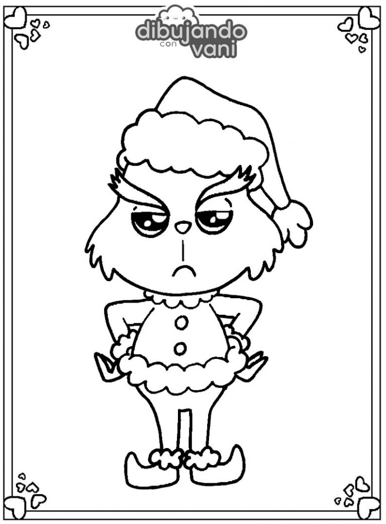 Dibujo del Grinch para imprimir