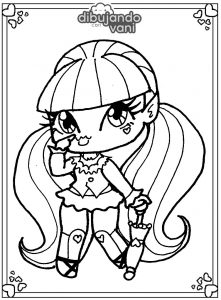 draculaura de monster high para imprimir