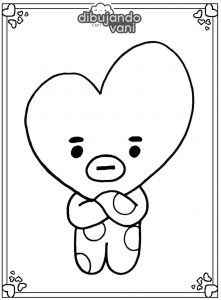 tata de bt21 para imprimir