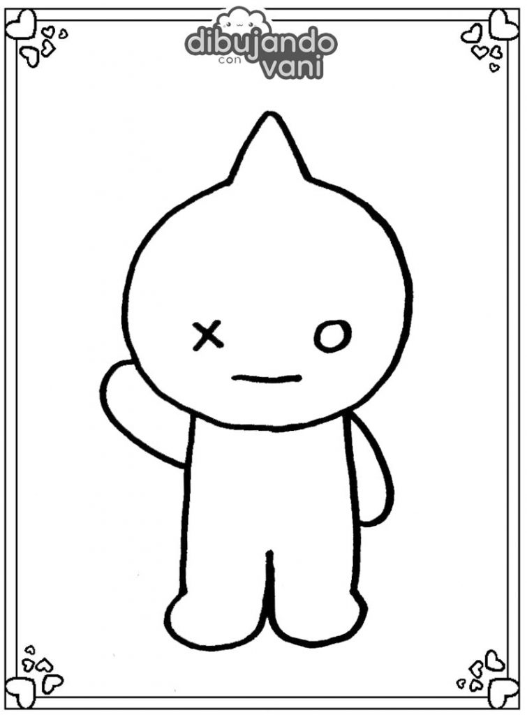 Dibujo de Van de Bt21 para imprimir y colorear - Dibujando con Vani