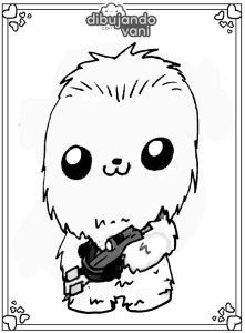 chewbacca para imprimir