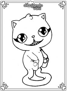 gato para colorear