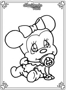 minnie bebe para imprimir