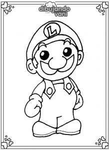 luigi de mario bros para imprimir