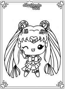 sailor moon kawaii para imprimir