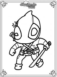 deadpool para imprimir