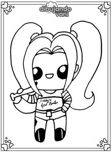 harley quinn para imprimir