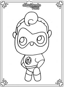 mr increible para imprimir