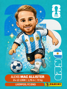 figurita alexis mc allister mundial 2026