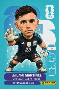figurita de martinez Dibu emiliano mundial 2026