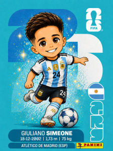 figurita giuliano simeone mundial 2026