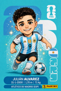 figurita de alvarez julian mundial 2026