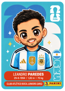 figurita leandro paredes mundial 2026