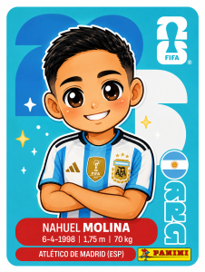 figurita nahuel molina mundial 2026