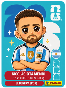 figurita nicolas otamendi mundial 2026