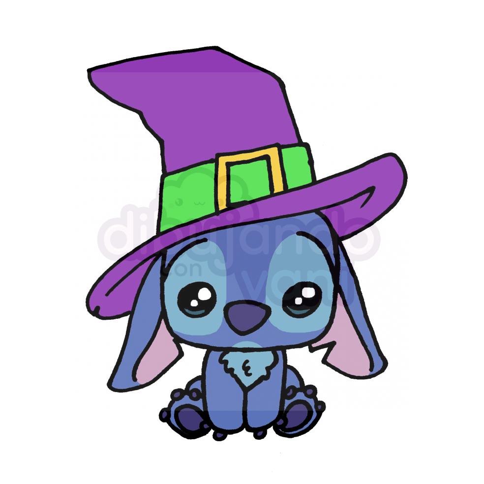 stitch-halloween - Dibujando con Vani