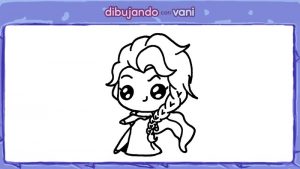menu elsa de frozen para colorear