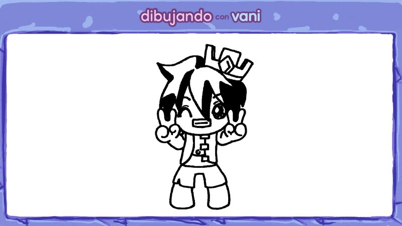 El trollino kawaii para colorear - Dibujando con Vani