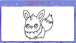 menu eevee de pokemon para colorear